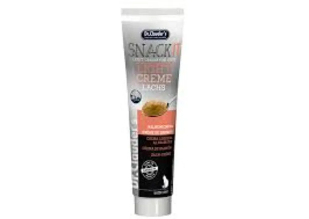 خمیر گربه دکتر کلادرز مدلSnak it Light crème lachs  وزن 100 گرم
